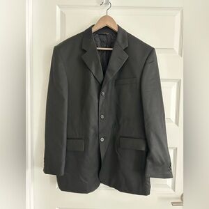 Alexandre London Savile Row 3 Button Blazer Black Size 42R